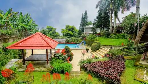 11 Villa di Cisarua Puncak Bogor yang Murah view Bagus ada Kolam Renang